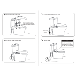 Toilet Attachment Bidet Sprayer EcoSplash 270CS