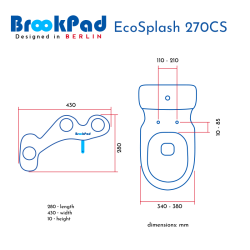 Toilet Attachment Bidet Sprayer EcoSplash 270CS