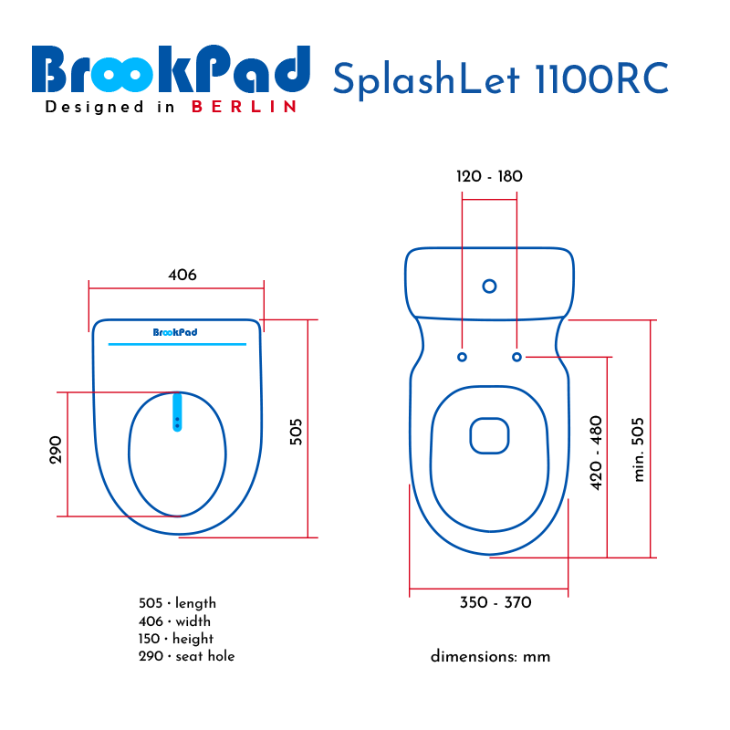 Intelligent Bidet Toilet Shower SplashLet 1100RC